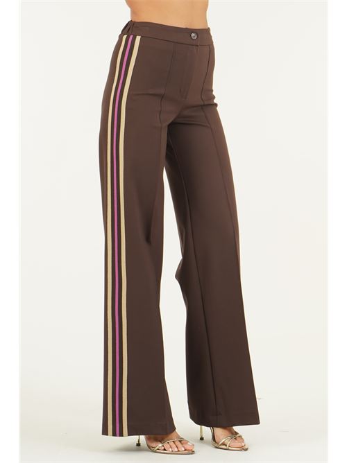 Pantalone in viscosa elastica GM by Gai Mattiolo | GM4301MORO